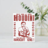 Houdini de handboff koning briefkaart (Staand voorkant)