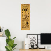 HOUDINI Escape Artiste VAUDEVILLE Poster (Bureau à domicile)