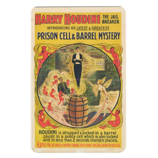 Houdini gevangeniscel ontsnappingsmagneet magneet (Verticaal)