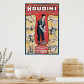 Houdini ~  Handcuff Escape Artist Poster (Keuken)