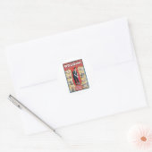 Houdini ~  Handcuff Escape Artist Ronde Sticker (Envelop)