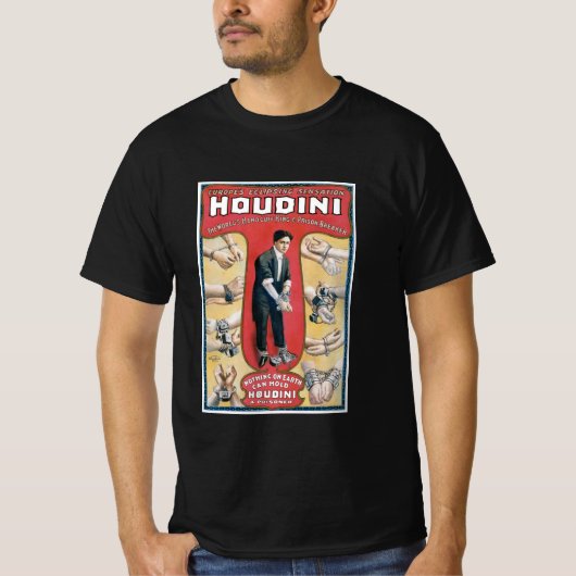 Houdini ~ Handcuff Escape Artist T-shirt (Voorkant)