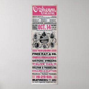 Houdini kan geen Vintage houden. Poster
