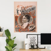 Houdini King of Kaart Poster (Thuiskantoor)