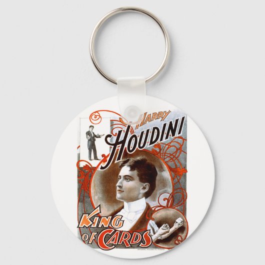 Houdini - Koning van Kaarten Sleutelhanger (Voorkant)