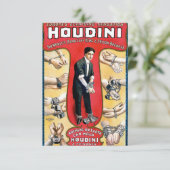 Houdini  Magicien Save The Date (Staand voorkant)