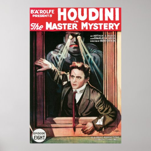 Houdini ~  Master Mystery Escape Artist Poster (Voorkant)