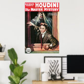 Houdini ~  Master Mystery Escape Artist Poster (Thuiskantoor)