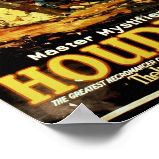 Houdini, 'the Literary Digest' theater Poster (Hoek)