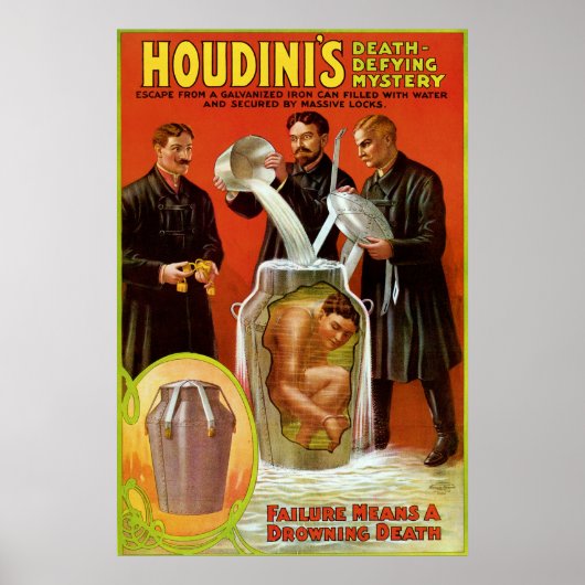 Houdini's Death Defying Mystery Poster (Voorkant)