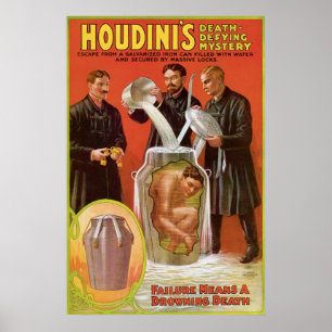 Houdini's ~ Illusionist  Escape Artist Poster