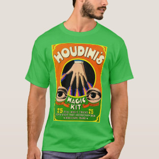 Houdinis Magic Kit 70s Retro Boek T-shirt