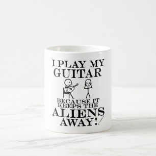 Houdt Aliens Away Guitar Koffiemok