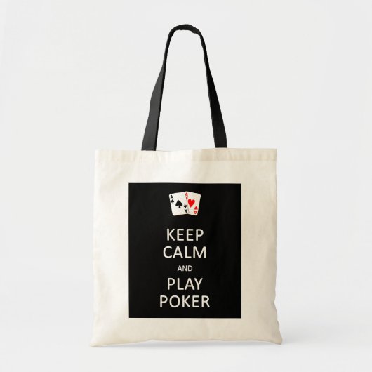 HOUDT CALM- EN SPEELPOKER-tas bij - kies stijl en  Tote Bag (Voorkant)