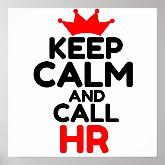 HOUDT CALM EN VRAAG UW POSTER (Voorkant)