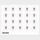 HOUDT CALM EN VRAAG UW RONDE STICKER (Vel)