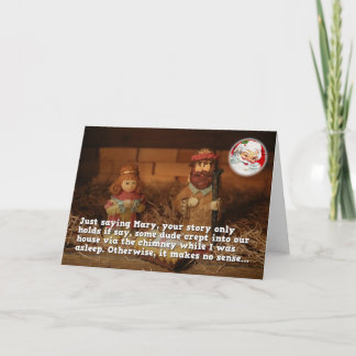 Houdt Geen Mary, Grappige Kerstkaart steek Feestdagen Kaart