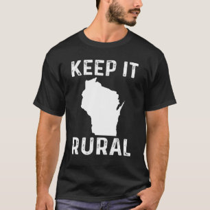 Houdt het landelijke wisconsin Country Farmer Farm T-shirt