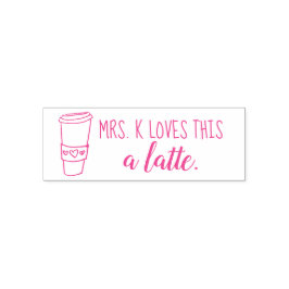 Houdt van dit een latte leraar stempel op maat!