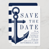 Houdt van Drops Anker | De datum opslaan Save The Date (Voorkant / Achterkant)