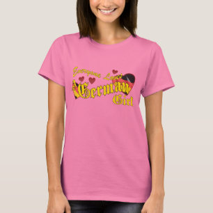 houdt van Duitse Girl Drk T-shirt