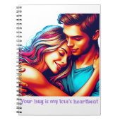 Houdt van hartslag notitieboek (Voorkant)