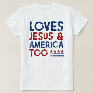Houdt van Jesus en Amerika te Shirt