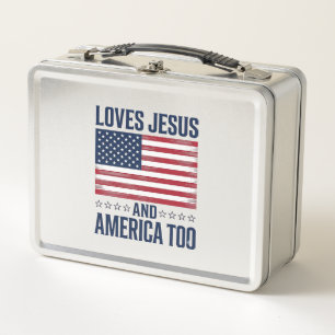 Houdt van Jezus en Amerika Te Patriotisch Christel