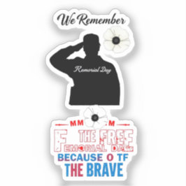 Houdt van Memorial Day Sticker