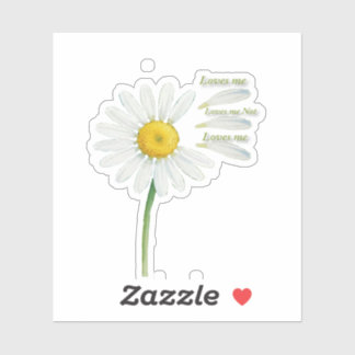 Houdt van mij, Houdt niet van mij Madeliefje – Rom Sticker