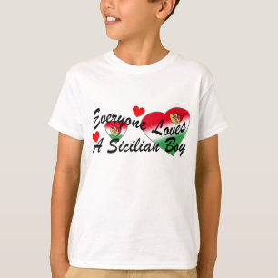 Houdt van Siciliaanse jongen T-shirt