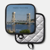 Houghton - Hancock Bridge pothouder Pannenlap (Voorkant / Achterkant)