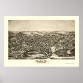 Houlton, ME Panoramic Map - 1894 Poster (Voorkant)