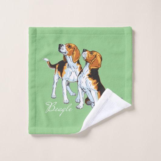 Hound beagle (Gant de toilette)