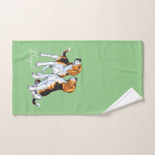 Hound beagle (Serviette à main)