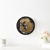 Hound Chien Horloge Chasse Chien Art Mur Horloge (Maison)