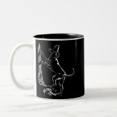 Hound Chien Mug Chasse Chien Art Café Coupe (Gauche)