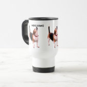 Hound Dawg Beagle Funny Dog Reisbeker (Voorkant links)