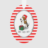 Hound de Noël Père Noël Basset (trois couleurs 1)  (dos)