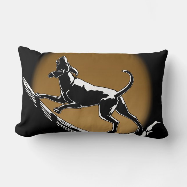 Hound Dog Art Jeter Pillow Chasse Chien Coussins (Recto)