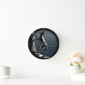 Hound Dog Clock Hunting Dog Art Wall Clock Ronde Klok (Huis)