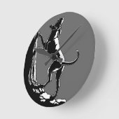 Hound Dog Clock Hunting Dog Art Wall Clock Ronde Klok (Hoek)