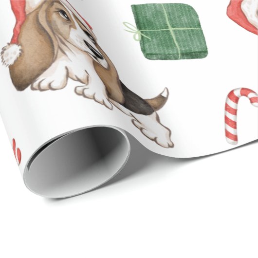 Hound Dog Kerst inpakpapier (Rol Hoek)