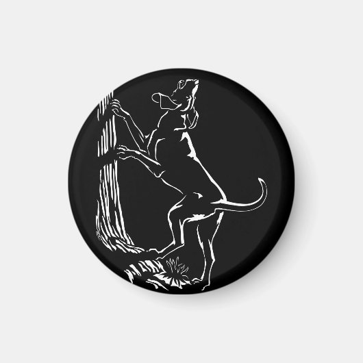 Hound Dog Magnet Chasse Chien Frigo Aimants Décor (Devant)