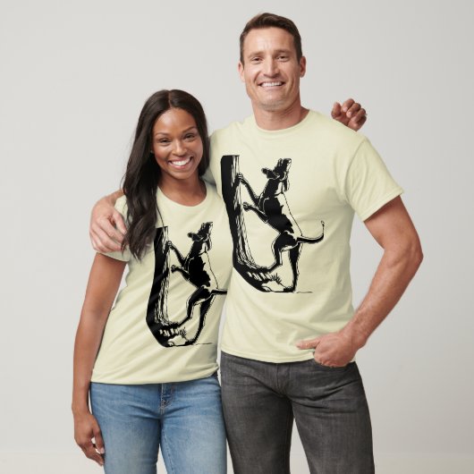 Hound Dog Shirt Mannen (Unisex)