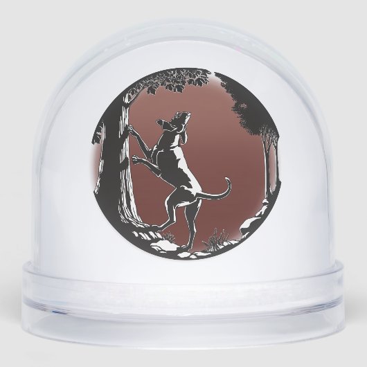 Hound Dog Snow Globe Custom Hunting Dog Snow Globe (Avant)