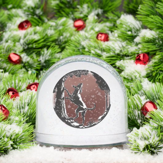 Hound Dog Snow Globe Custom Hunting Dog Snow Globe (Noël)
