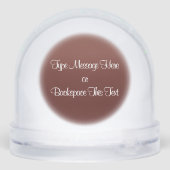 Hound Dog Snow Globe Custom Hunting Dog Snow Globe (Arrière)