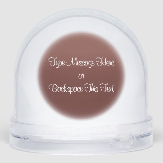 Hound Dog Snow Globe Custom Hunting Dog Snow Globe (Arrière)