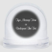 Hound Dog Snow Globe Custom Hunting Dog Snow Globe (Arrière)